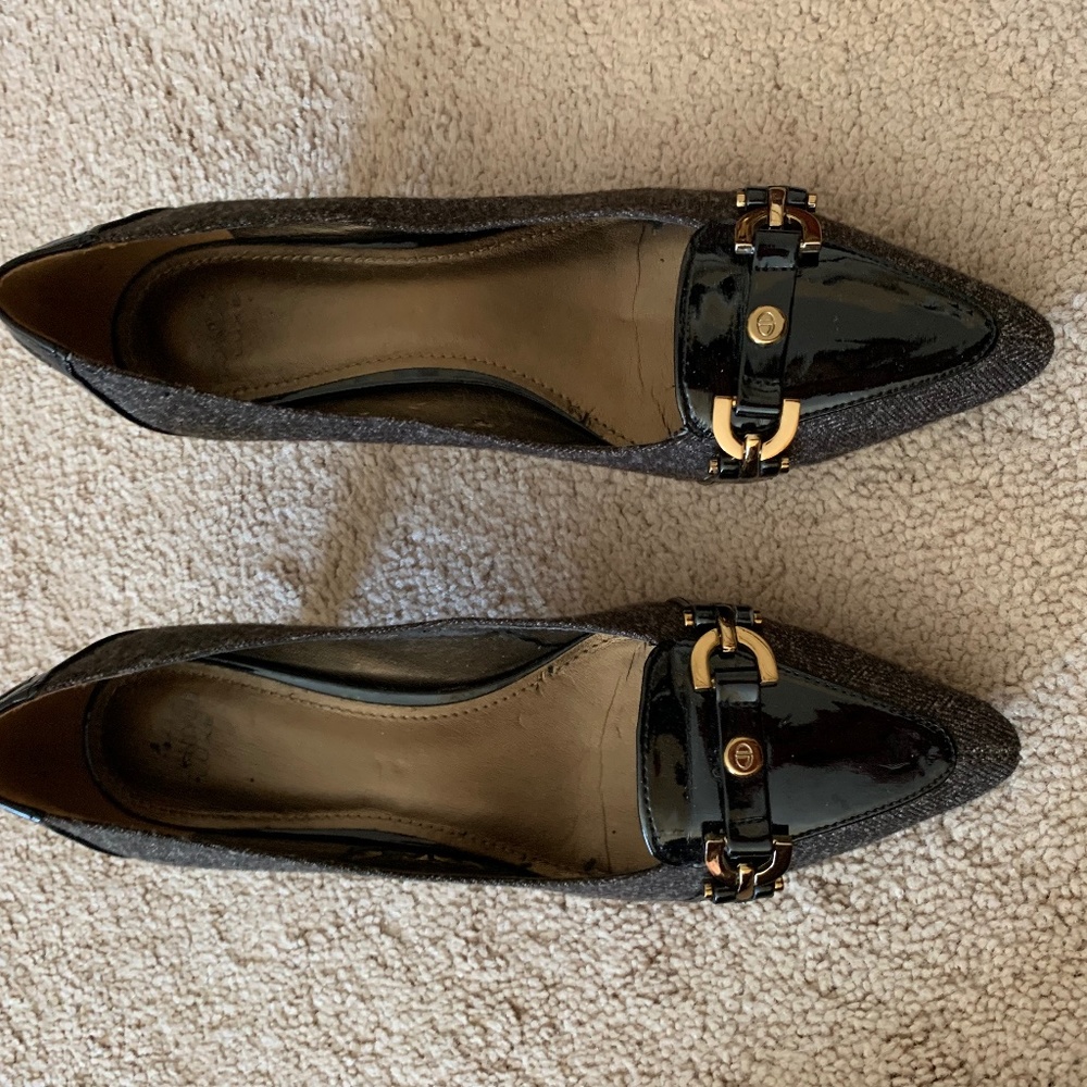 Circa two tone brown with black shoes
